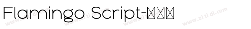Flamingo Script字体转换